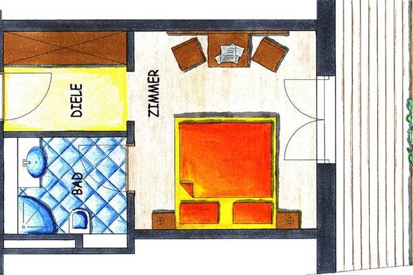 Layout Double Room